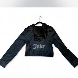 Juicy Couture Black Velour Zip-Up